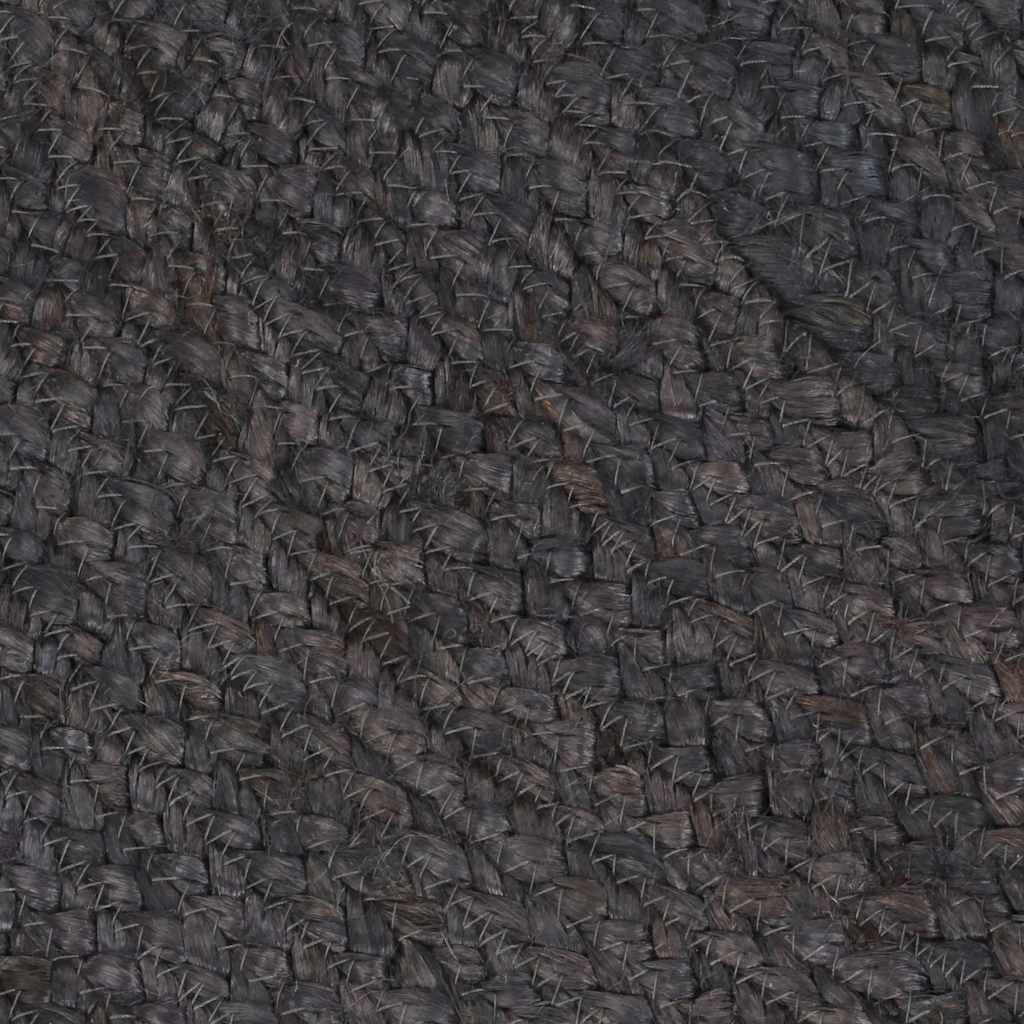 vidaXL Area Rug | Dark grey | Jute | 150 cm Diameter |  Durable  | Area Rug 5