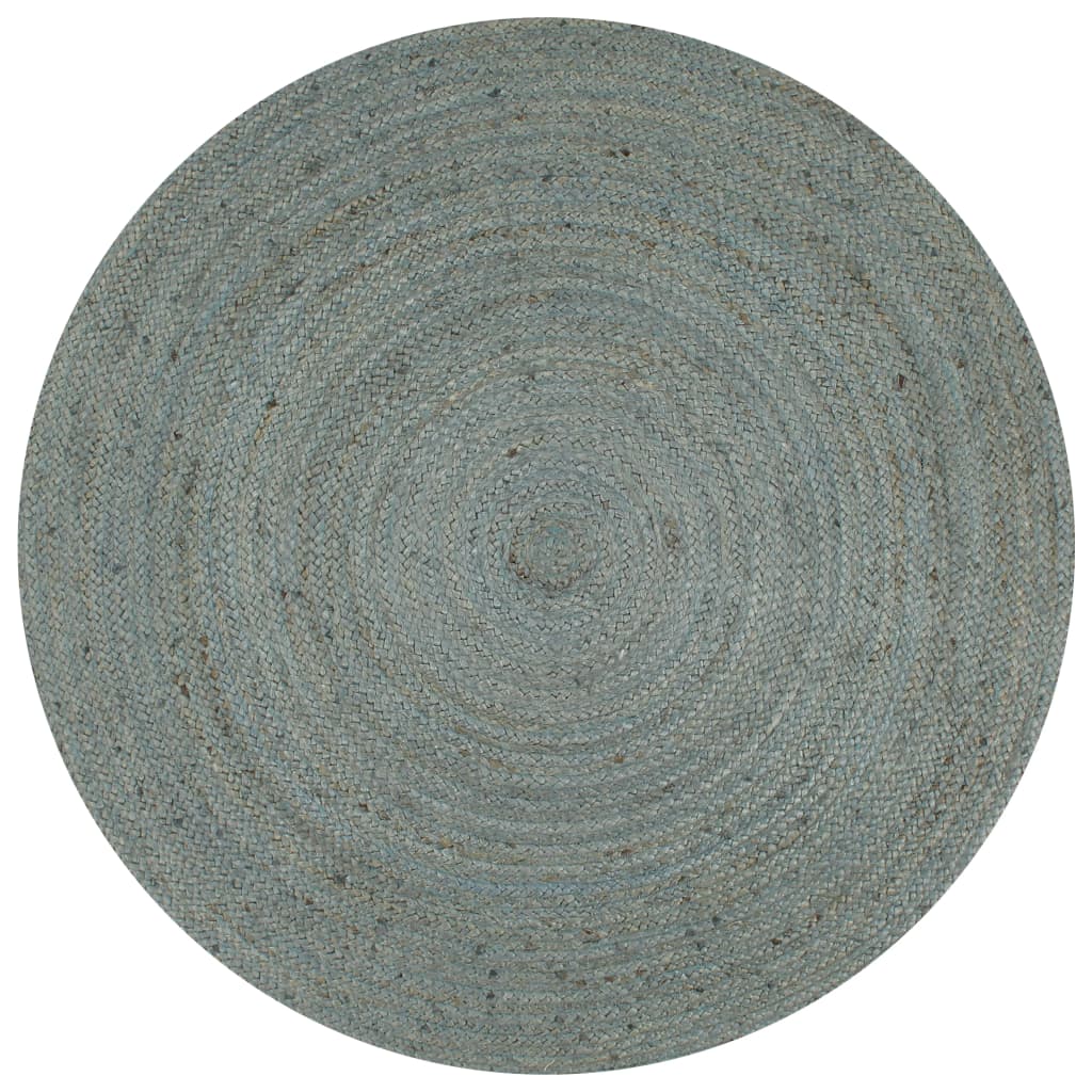 vidaXL Area Rug | Olive Green | Jute | 150 cm diameter | Durable | Area Rug 1