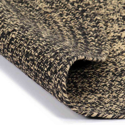 vidaXL Handmade Rug Jute Black and Natural 150 cm 2