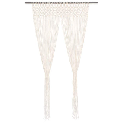 vidaXL Macrame Curtain 140x240 cm Cotton 2
