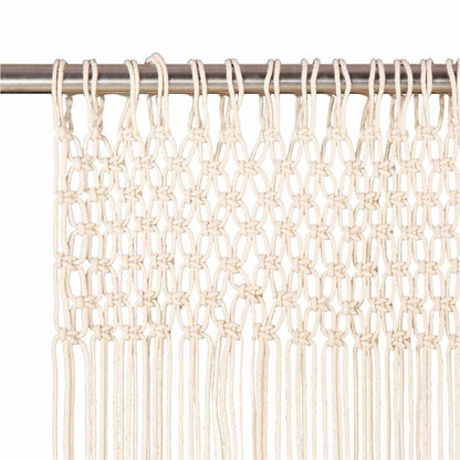 vidaXL Macrame Curtain 140x240 cm Cotton 4