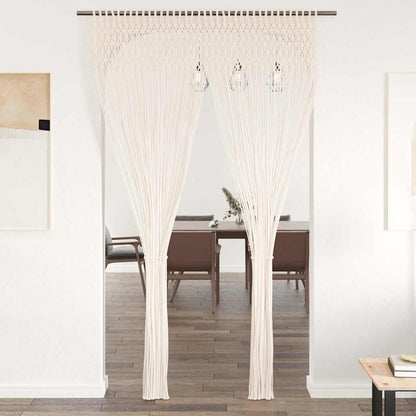 vidaXL Macrame Curtain 140x240 cm Cotton 1