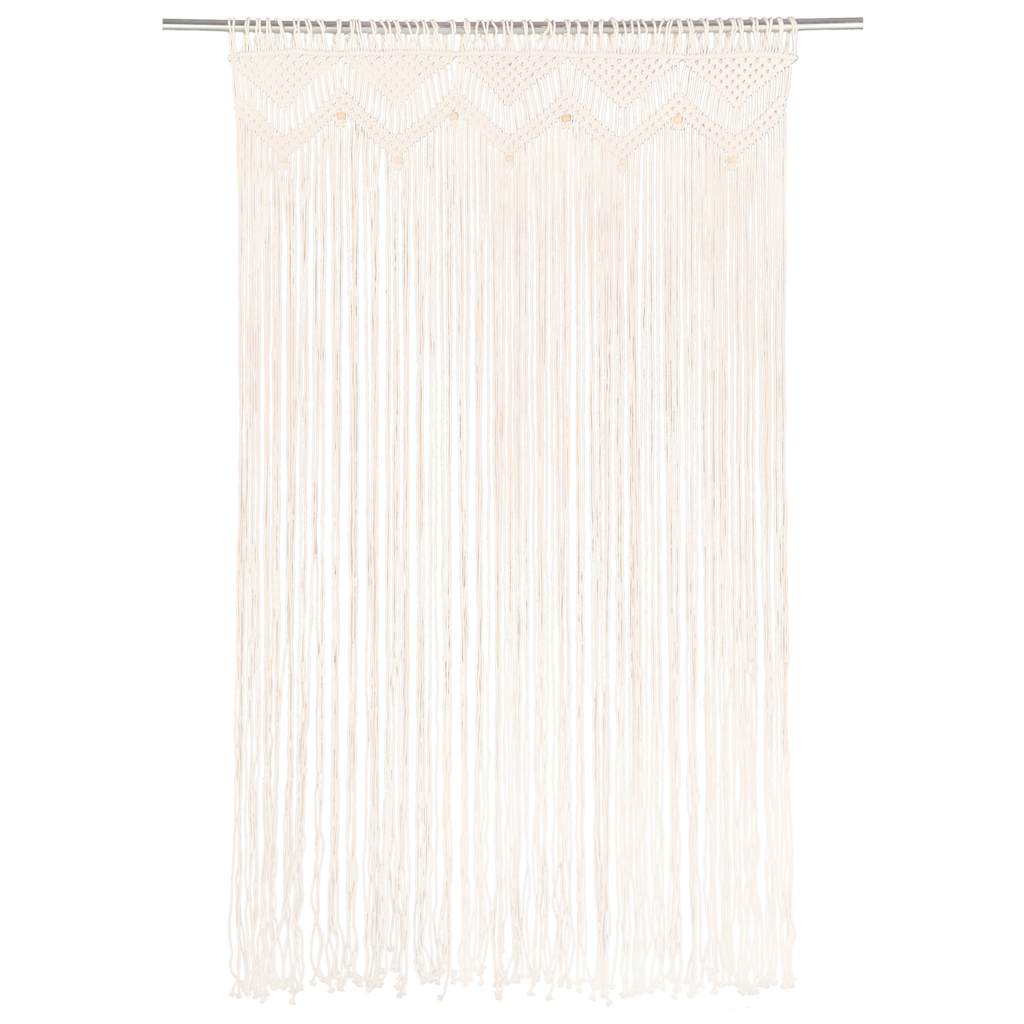 vidaXL Macrame Curtain 140x240 cm Cotton 3