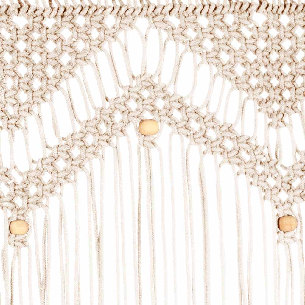 vidaXL Macrame Curtain 140x240 cm Cotton 5
