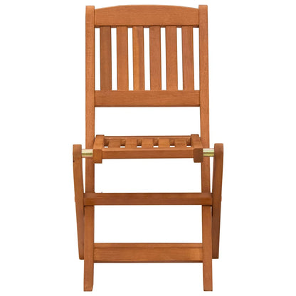 vidaXL Children's Folding Chairs 2 pcs Solid Eucalyptus Wood 3