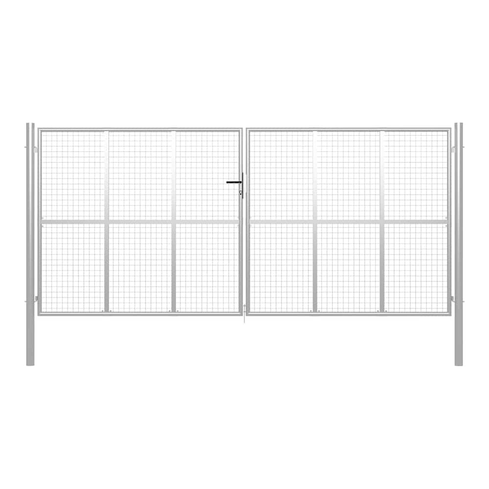 Garden Gate Galvanised Steel Silver