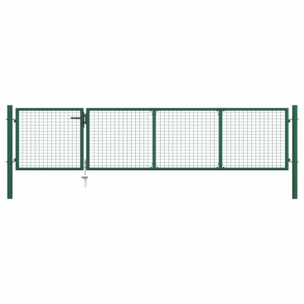 Garden Gate Steel Green 350 cm 75 cm