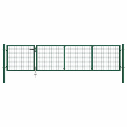 Garden Gate Steel Green 350 cm 75 cm