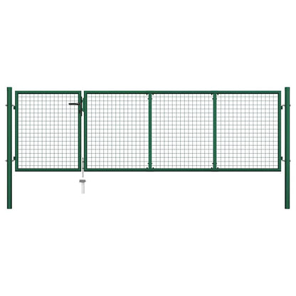 Garden Gate Steel Green 350 cm 100 cm
