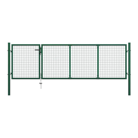 Garden Gate Steel Green 350 cm 100 cm