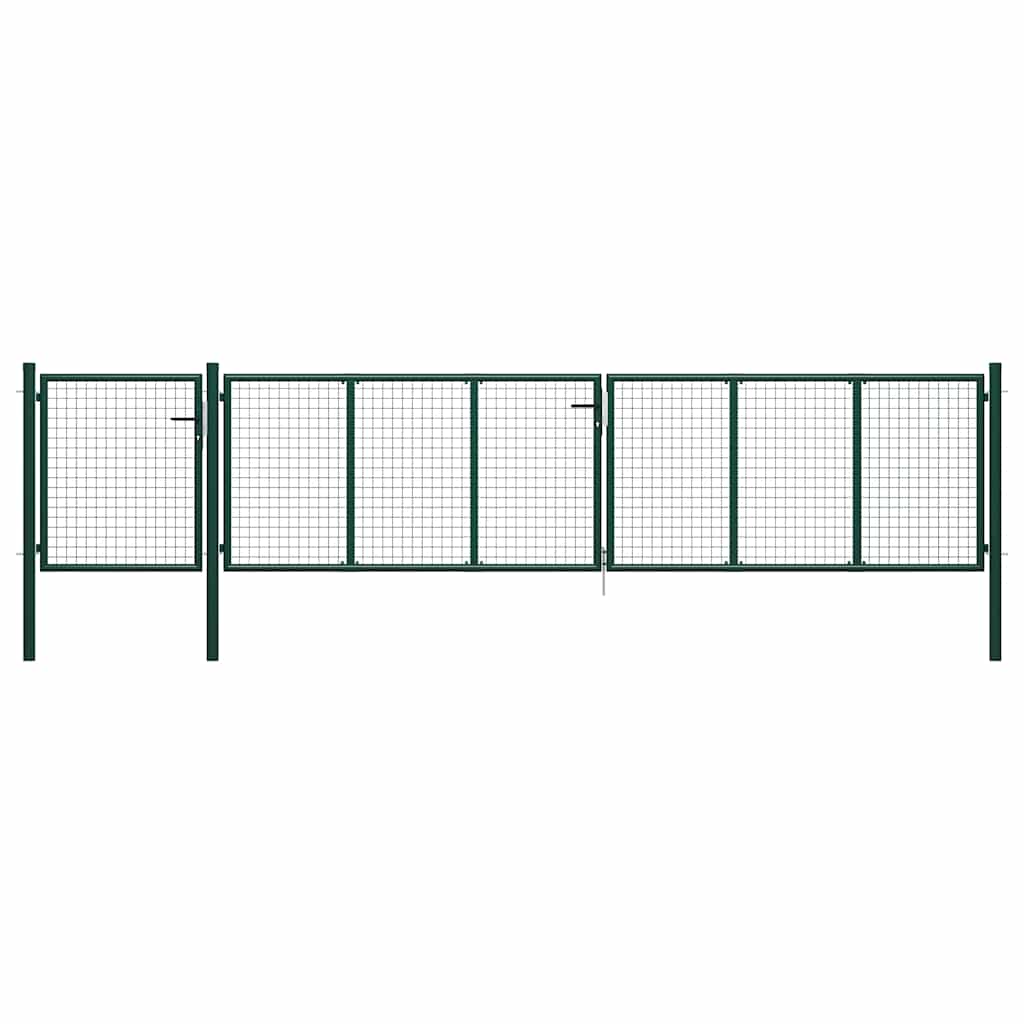 Garden Gate Steel Green 500 cm 75 cm
