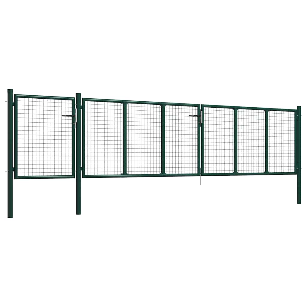 Garden Gate Steel Green 500 cm 75 cm