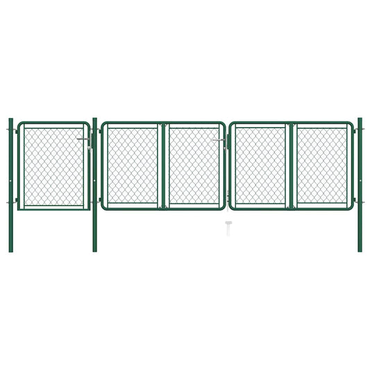 Garden Gate Steel Green 100 cm