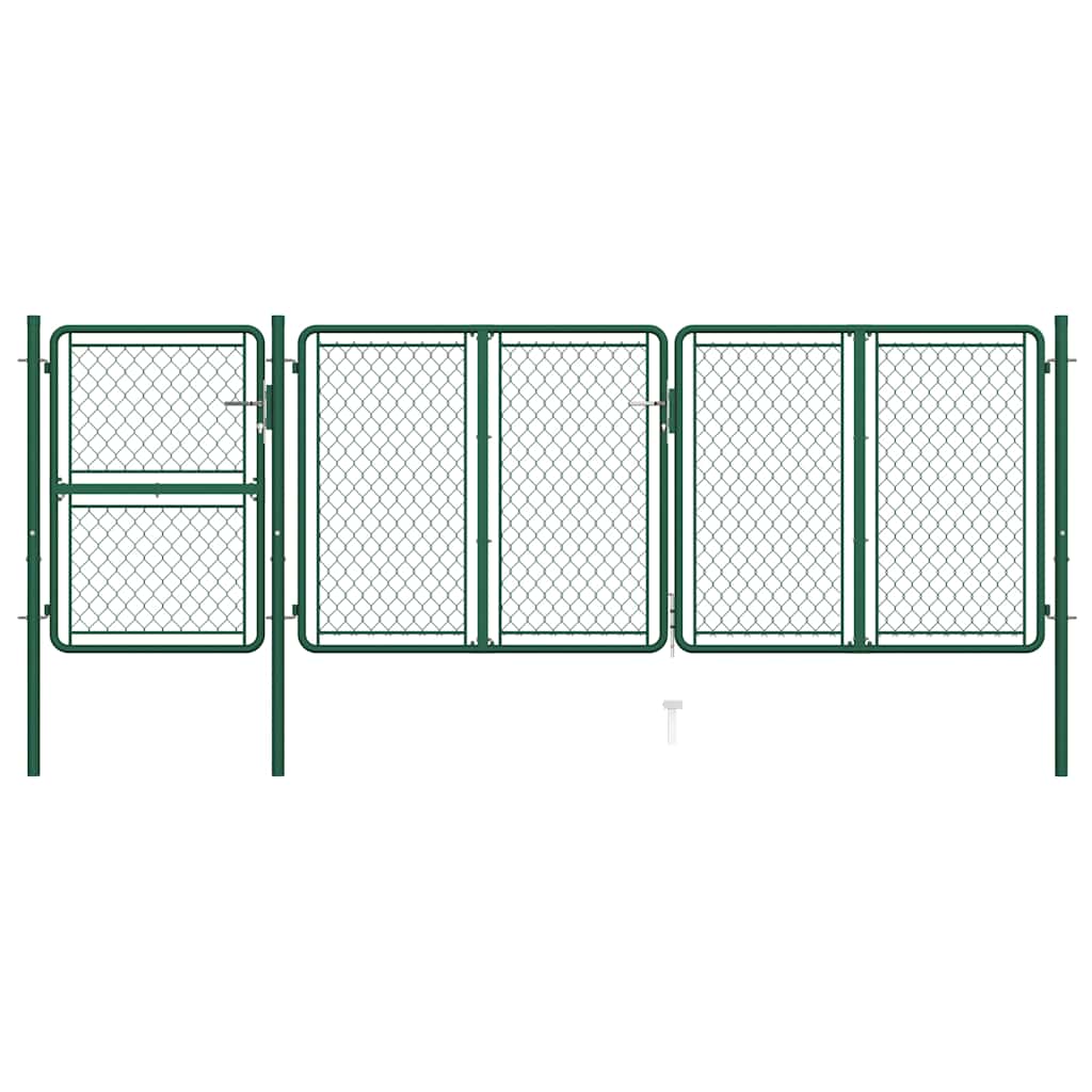 Garden Gate Steel Green 125 cm