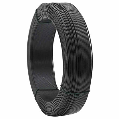 144481 vidaXL Fence Binding Wire 250 m 2,3/3,8 mm Steel Anthracite 2