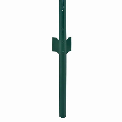 vidaXL Wire Mesh Fence with Posts Steel 25x0.5 m Green 4