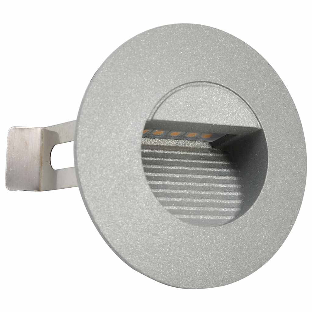 vidaXL Outdoor LED Wall Lights 6 pcs 2 W Silver Round 3