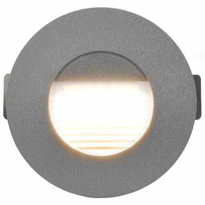 vidaXL Outdoor LED Wall Lights 6 pcs 2 W Silver Round 4