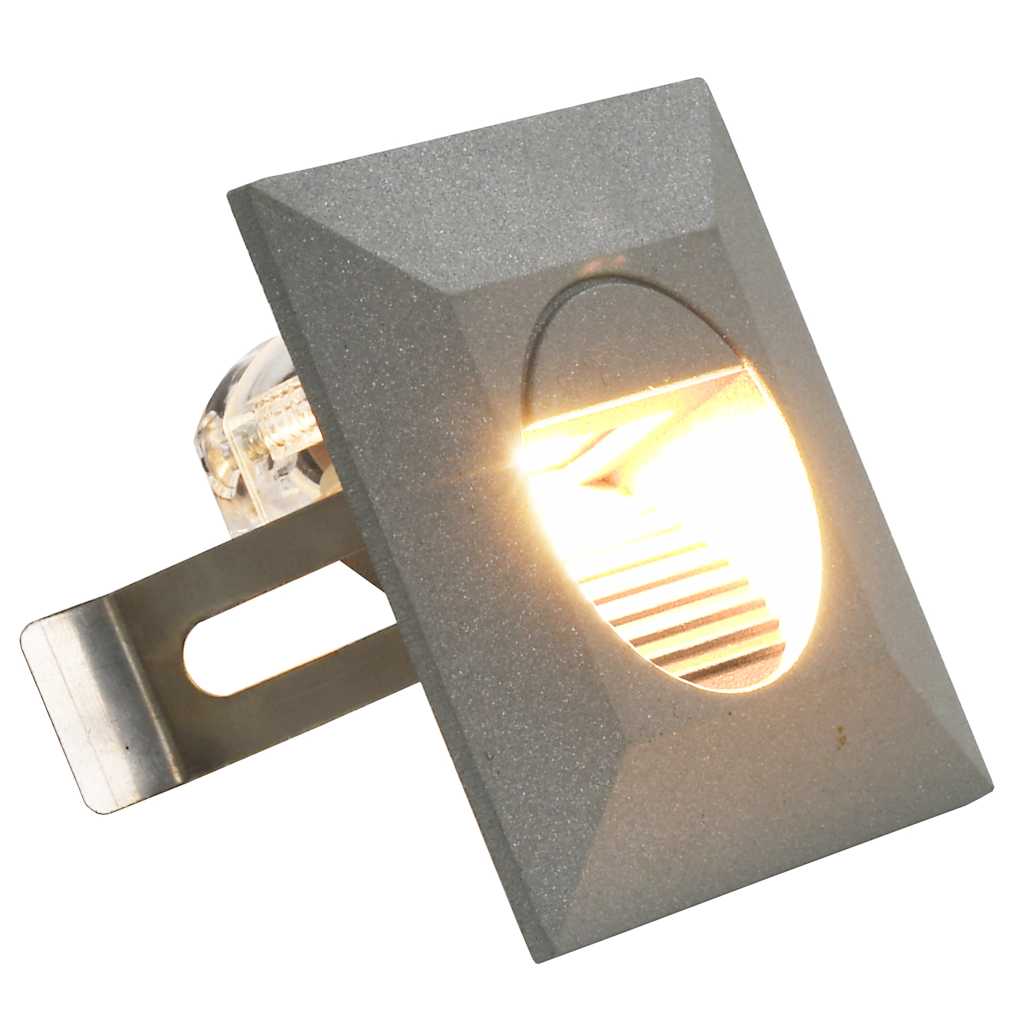 vidaXL Outdoor LED Wall Lights 6 pcs 2 W Silver Square 2