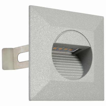 vidaXL Outdoor LED Wall Lights 6 pcs 2 W Silver Square 3