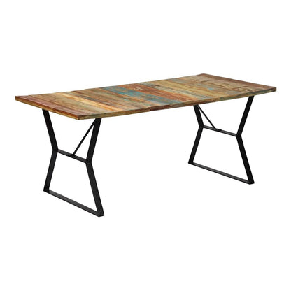 Dining Table Solid Reclaimed Wood Multicolour 180 cm 90 cm