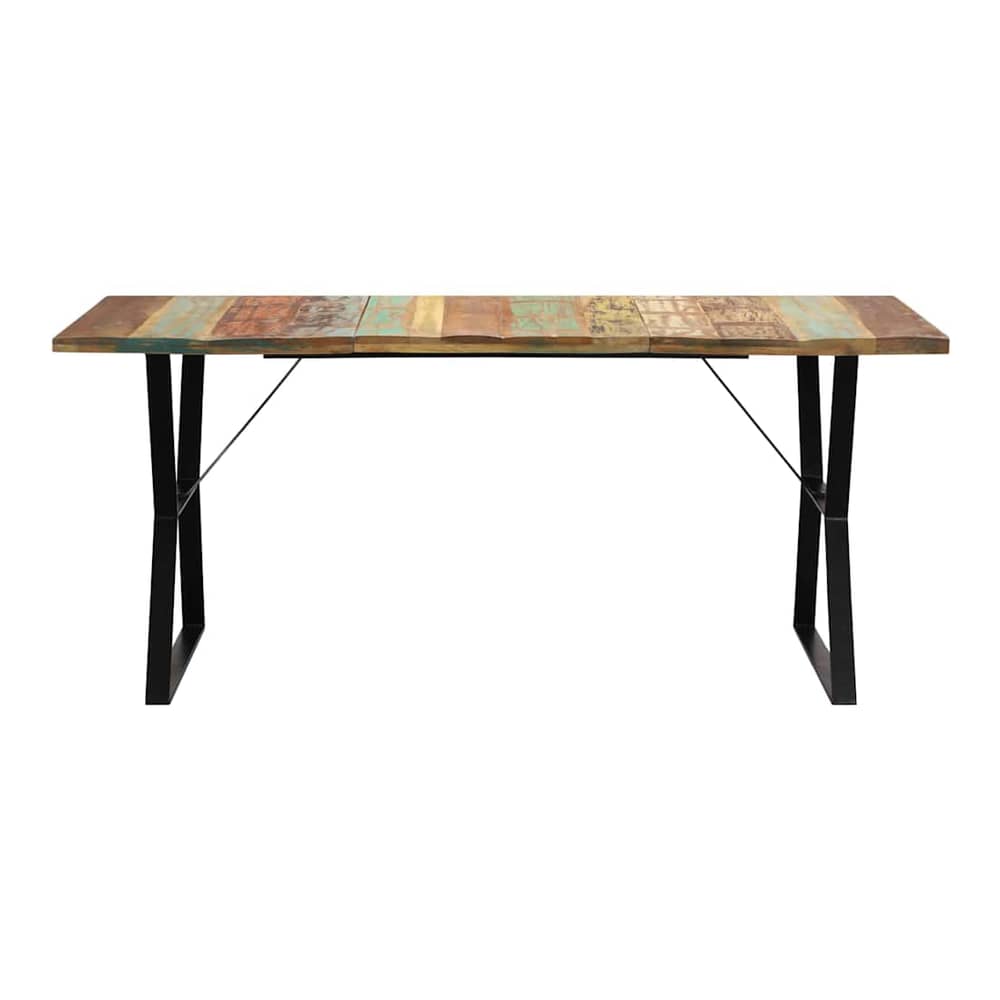 Dining Table Solid Reclaimed Wood Multicolour 180 cm 90 cm
