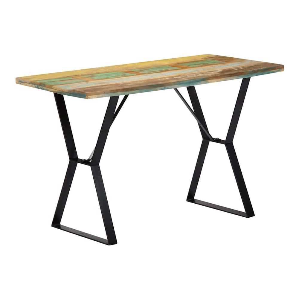 Dining Table Solid Reclaimed Wood Multicolour 120 cm 60 cm