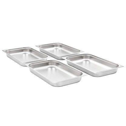 vidaXL Gastronorm Containers 4 pcs GN 1/1 65 mm Stainless Steel 2