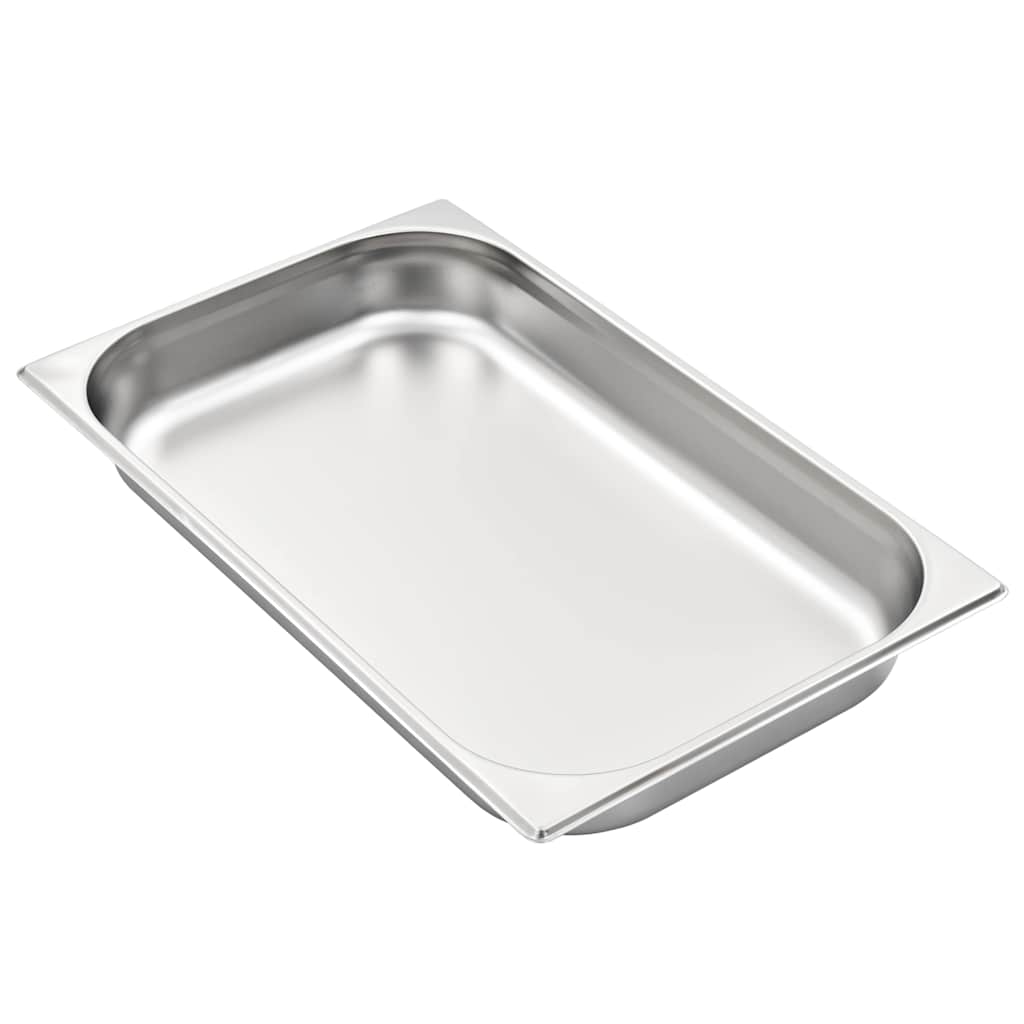 vidaXL Gastronorm Containers 4 pcs GN 1/1 65 mm Stainless Steel 4