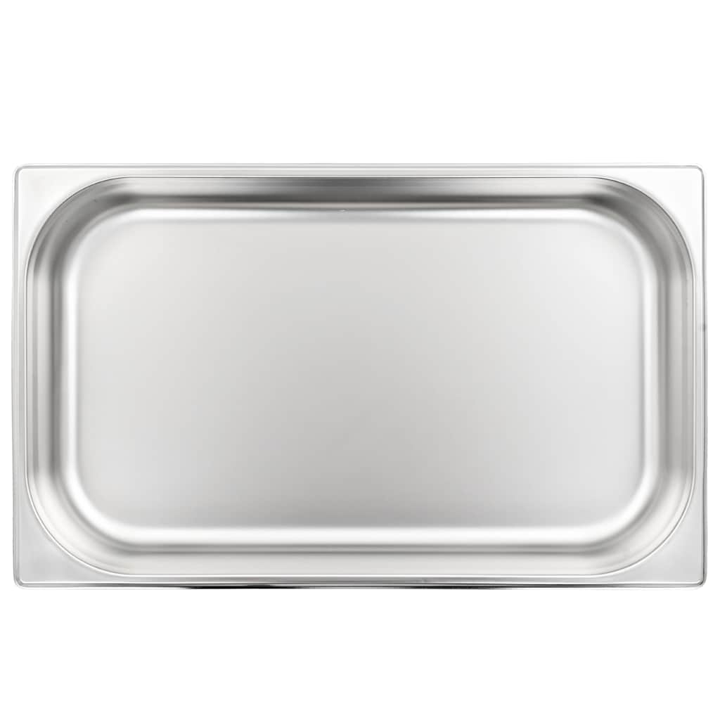 vidaXL Gastronorm Containers 4 pcs GN 1/1 65 mm Stainless Steel 5