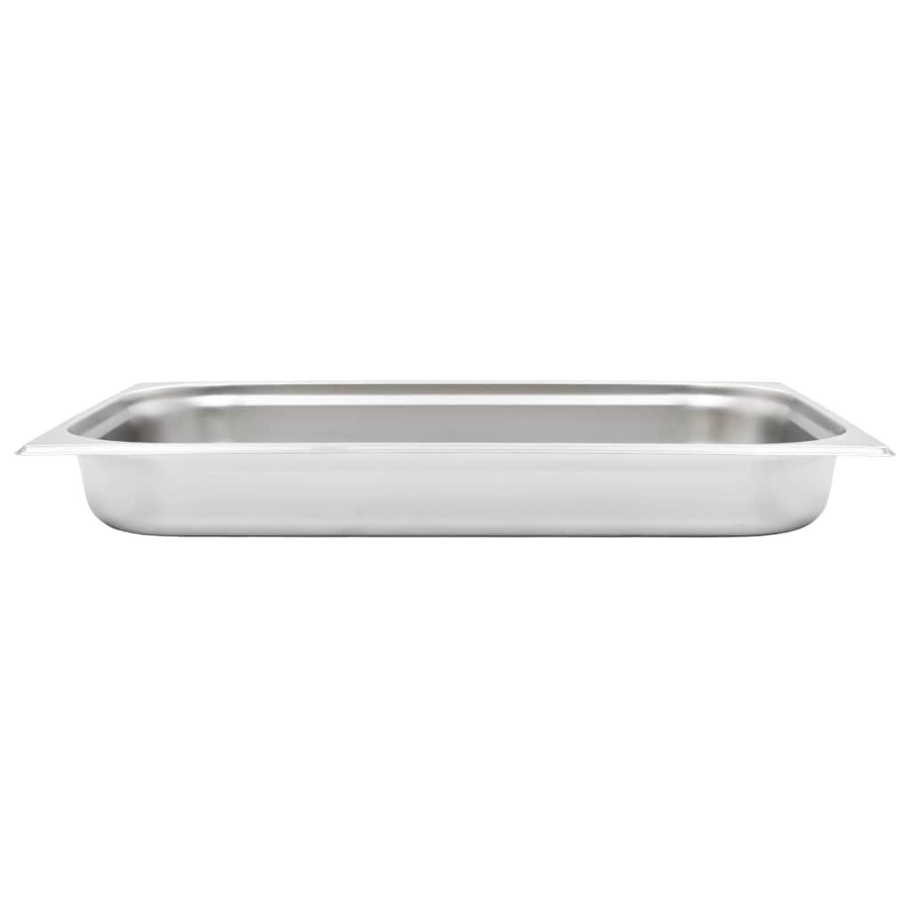 vidaXL Gastronorm Containers 4 pcs GN 1/1 65 mm Stainless Steel 6