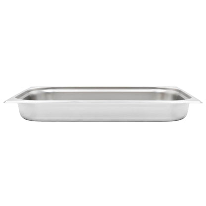 vidaXL Gastronorm Containers 4 pcs GN 1/1 65 mm Stainless Steel 6
