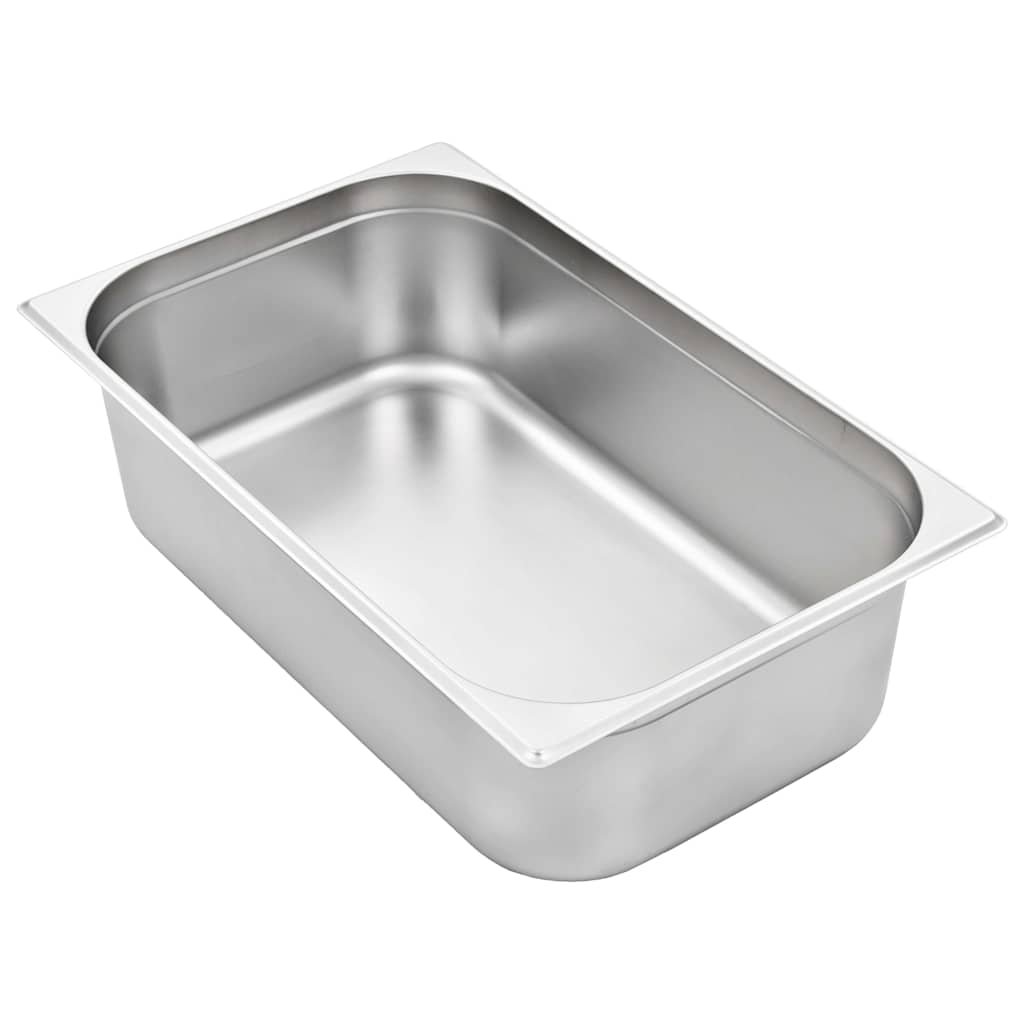vidaXL Gastronorm Containers 2 pcs GN 1/1 150 mm Stainless Steel 4