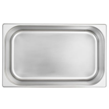 vidaXL Gastronorm Containers 2 pcs GN 1/1 150 mm Stainless Steel 5