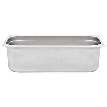 vidaXL Gastronorm Containers 2 pcs GN 1/1 150 mm Stainless Steel 6