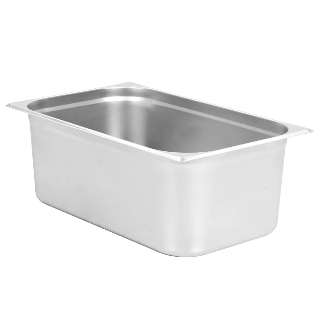 Gastronorm Containers 4 pcs GN 1/1 20 mm Stainless Steel 530 x 325 x 200 mm