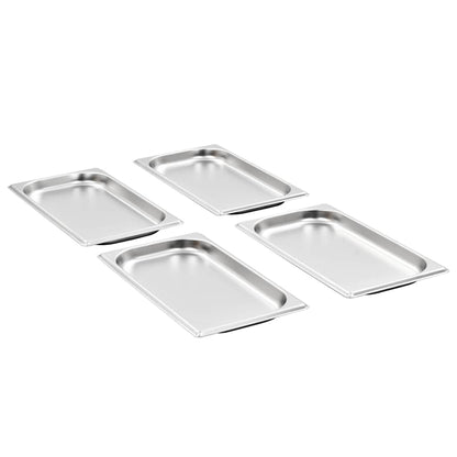 vidaXL Gastronorm Containers 12 pcs GN 1/3 20 mm Stainless Steel 2