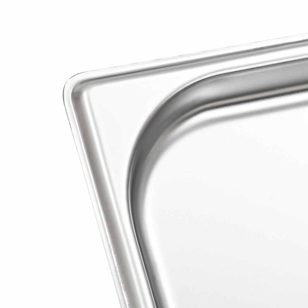 vidaXL Gastronorm Containers 12 pcs GN 1/3 20 mm Stainless Steel 6