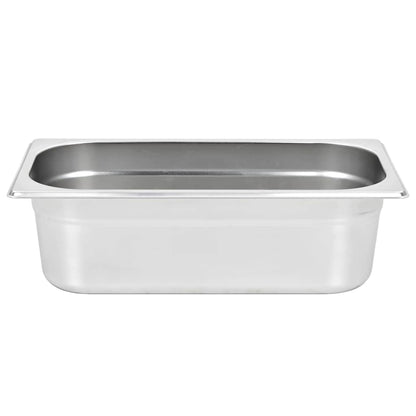 vidaXL Gastronorm Containers 8 pcs GN 1/3 100 mm Stainless Steel 6