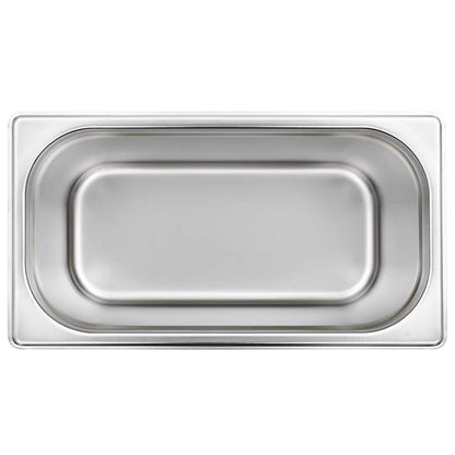 vidaXL Gastronorm Containers 4 pcs GN 1/3 200 mm Stainless Steel 5