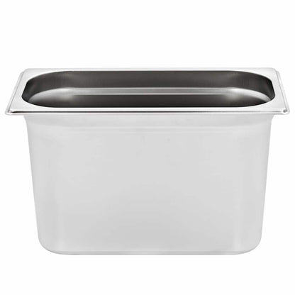vidaXL Gastronorm Containers 4 pcs GN 1/3 200 mm Stainless Steel 6
