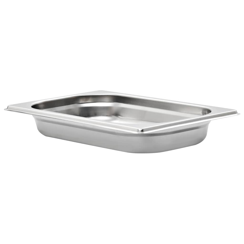 vidaXL Gastronorm Containers 12 pcs GN 1/4 40 mm Stainless Steel 3