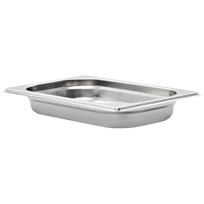 vidaXL Gastronorm Containers 12 pcs GN 1/4 40 mm Stainless Steel 3