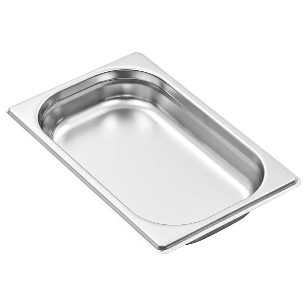 vidaXL Gastronorm Containers 12 pcs GN 1/4 40 mm Stainless Steel 4