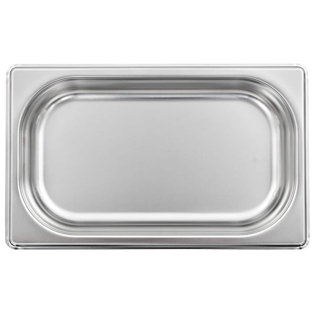 vidaXL Gastronorm Containers 12 pcs GN 1/4 40 mm Stainless Steel 5
