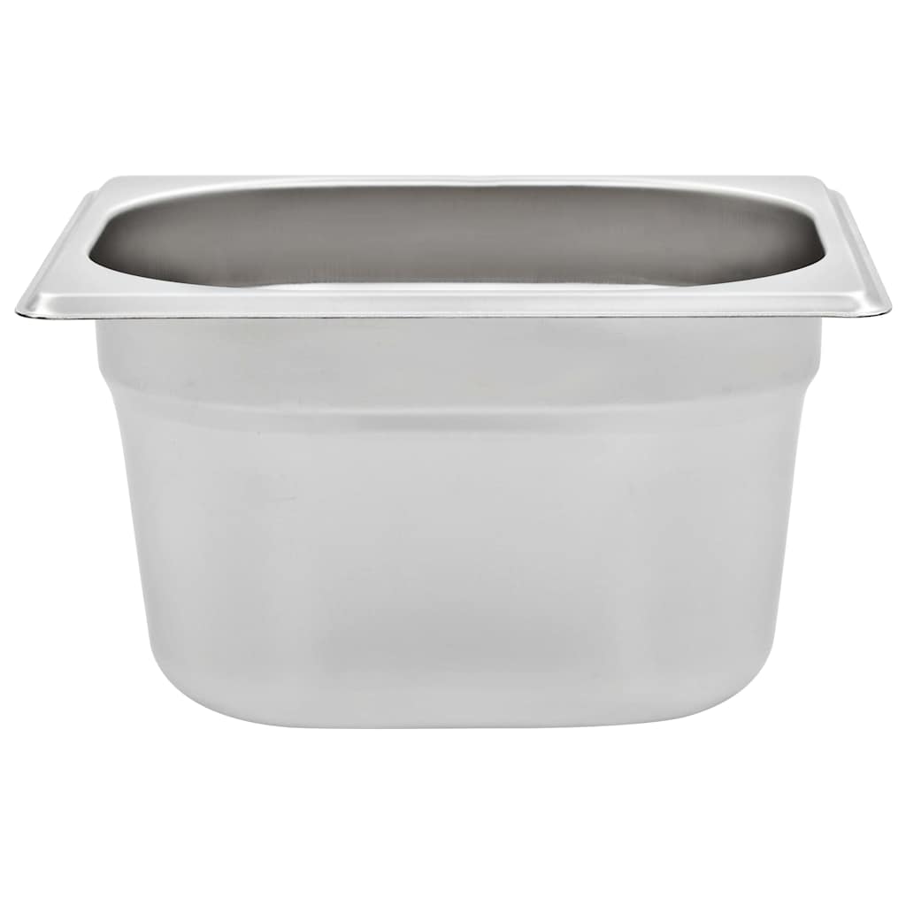 vidaXL Gastronorm Containers 12 pcs GN 1/6 100 mm Stainless Steel 5