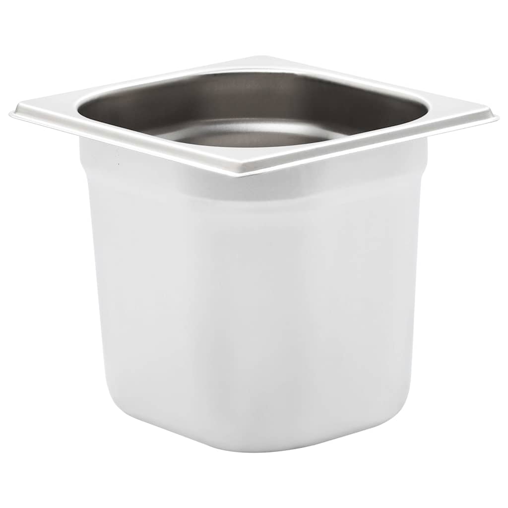 vidaXL Gastronorm Containers 8 pcs GN 1/6 150 mm Stainless Steel 3