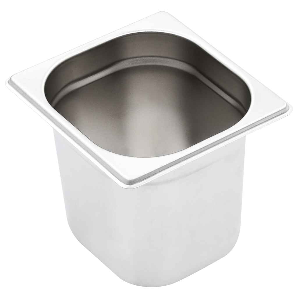 vidaXL Gastronorm Containers 8 pcs GN 1/6 150 mm Stainless Steel 4