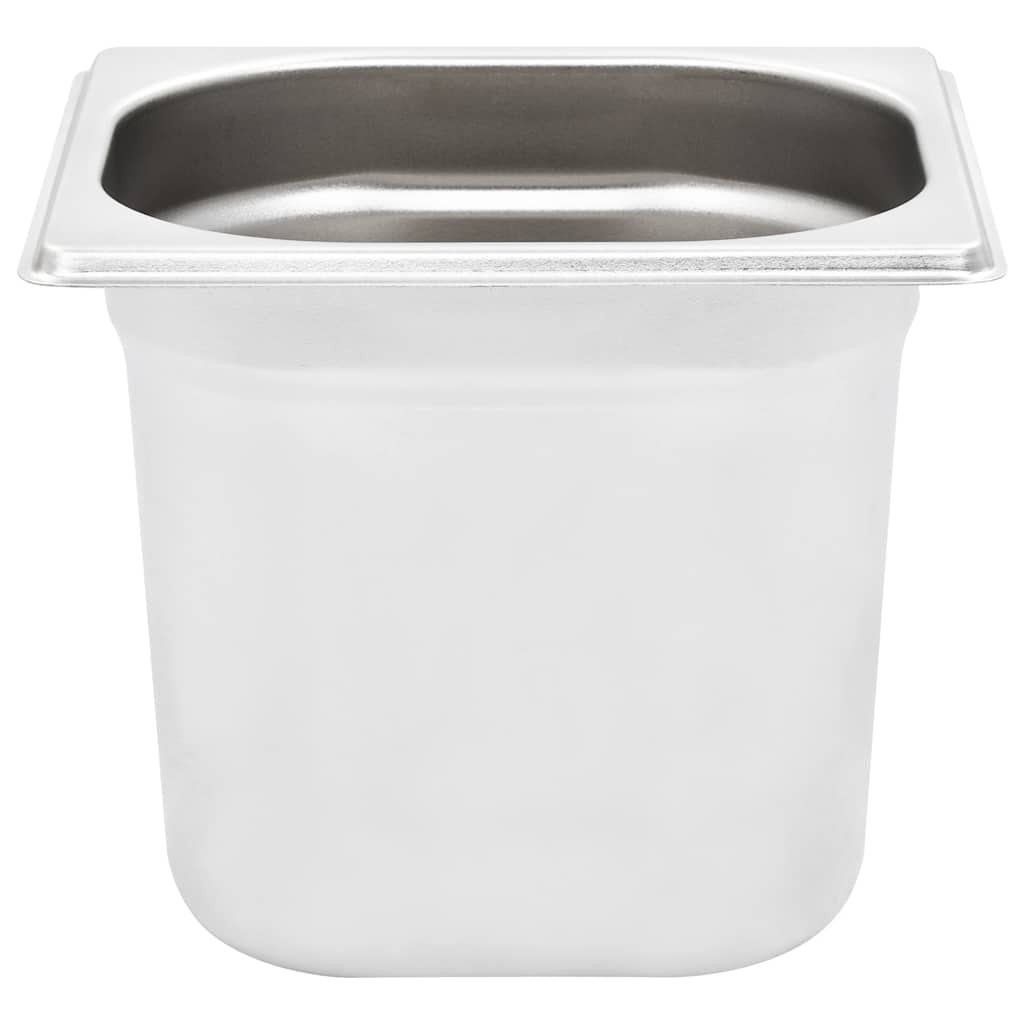 vidaXL Gastronorm Containers 8 pcs GN 1/6 150 mm Stainless Steel 5
