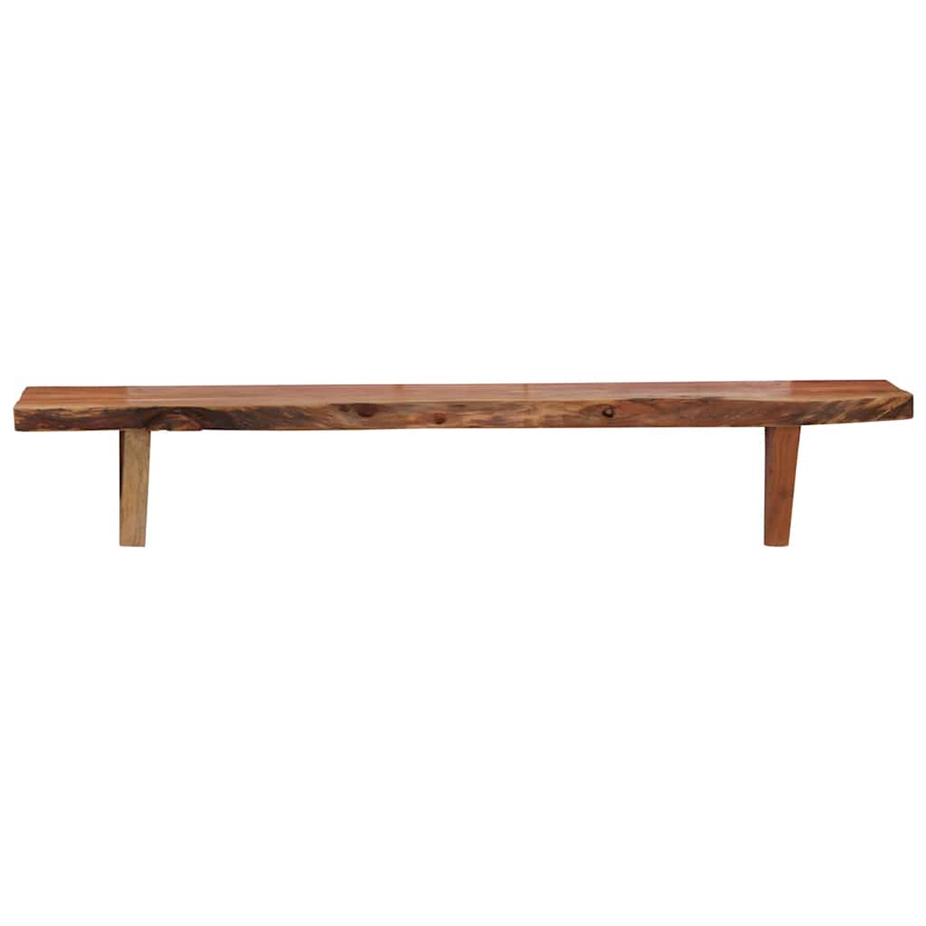 vidaXL Wall Shelf | Set of 2 | Varied wood grain | Solid Acacia Wood | Medium 5